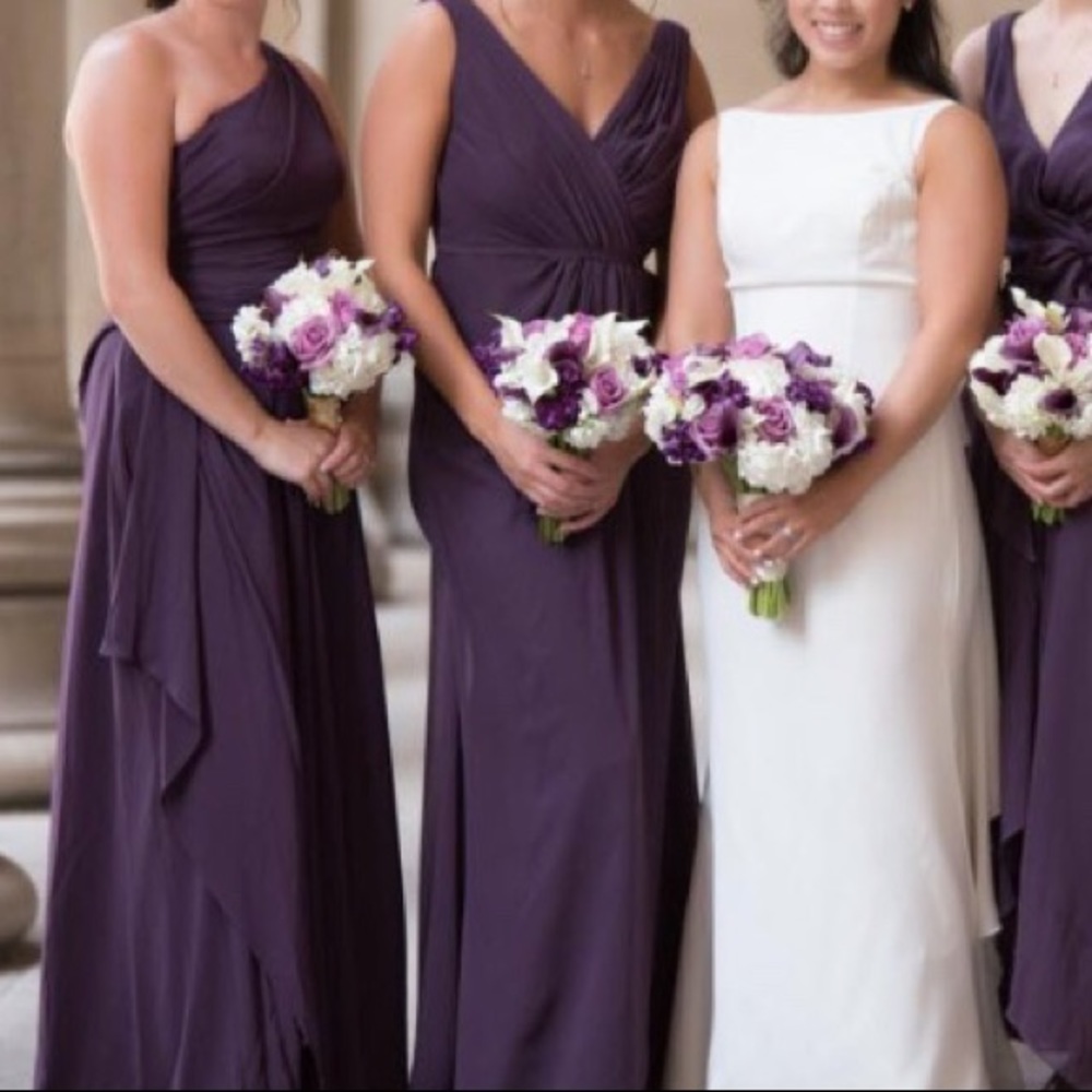 Plum bridesmaid dress